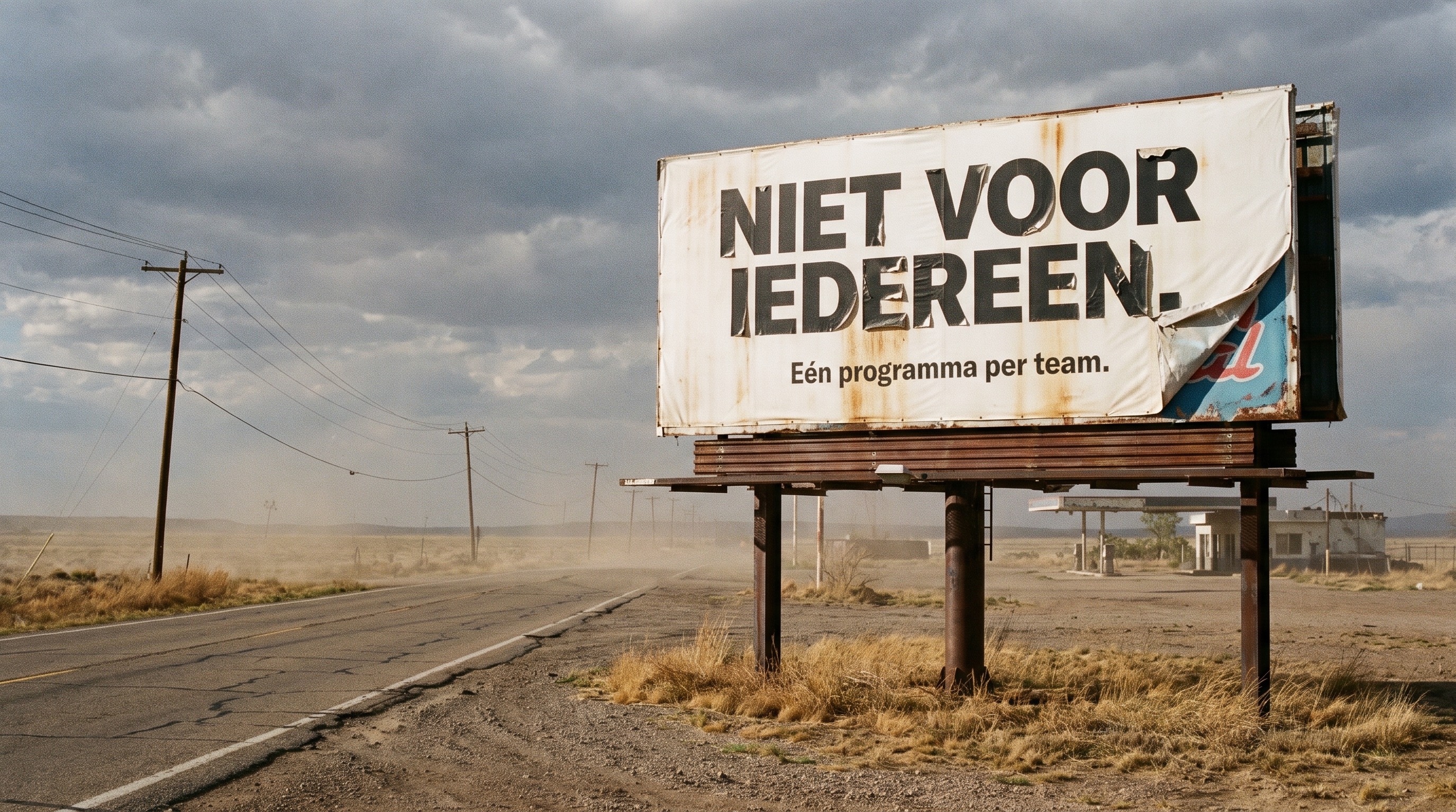 Billboard langs de highway: Niet voor iedereen.